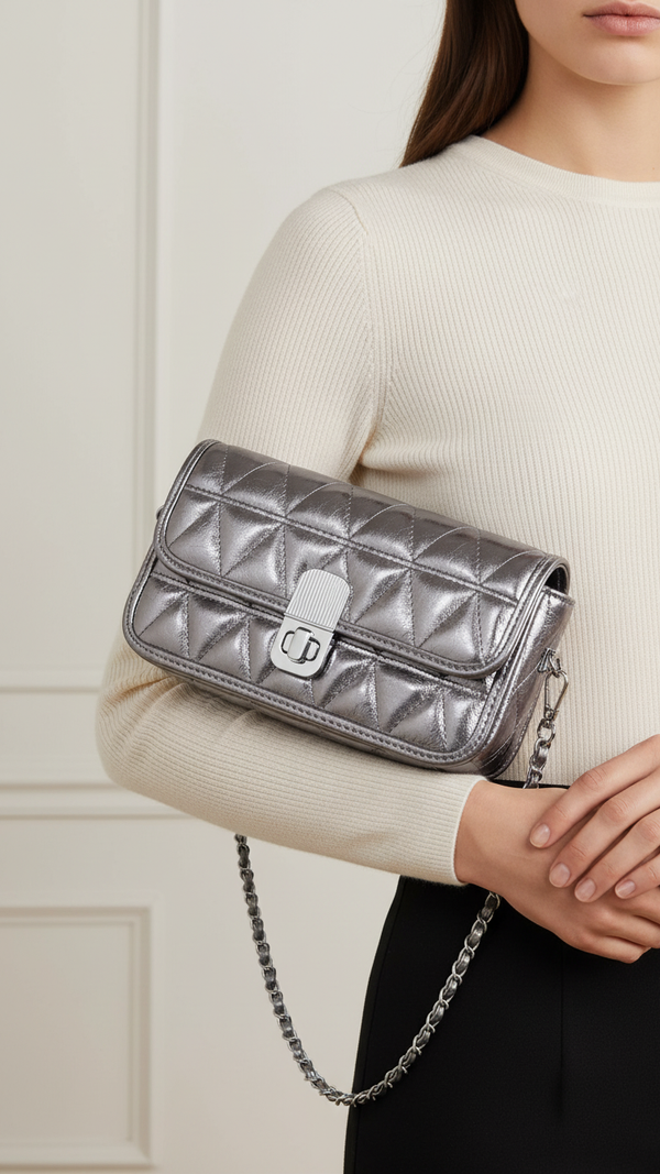 Grey Formal Clutch P24121