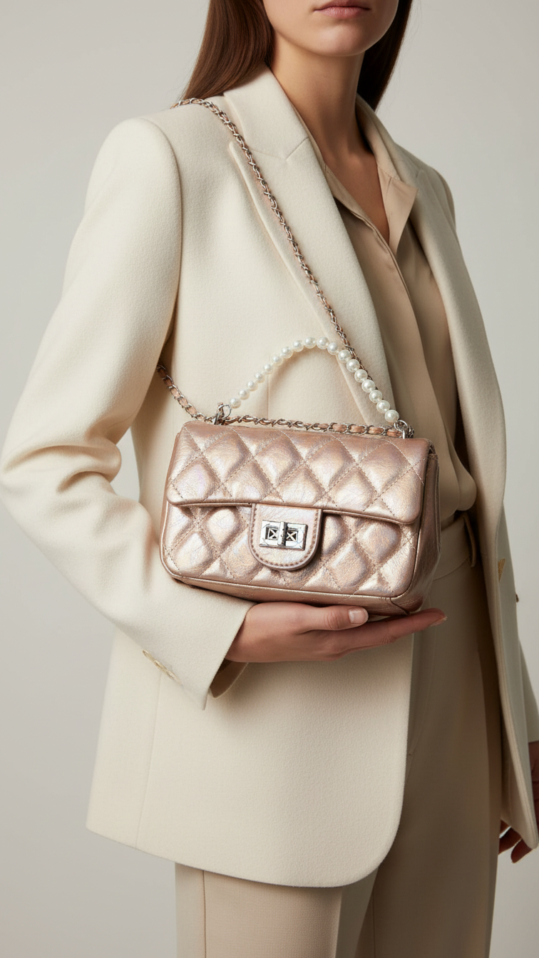 Champagne Formal Clutch P24128
