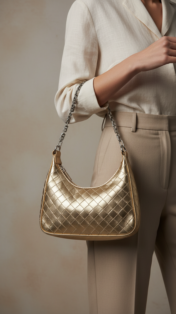 Golden Formal Shoulder Bag P24142