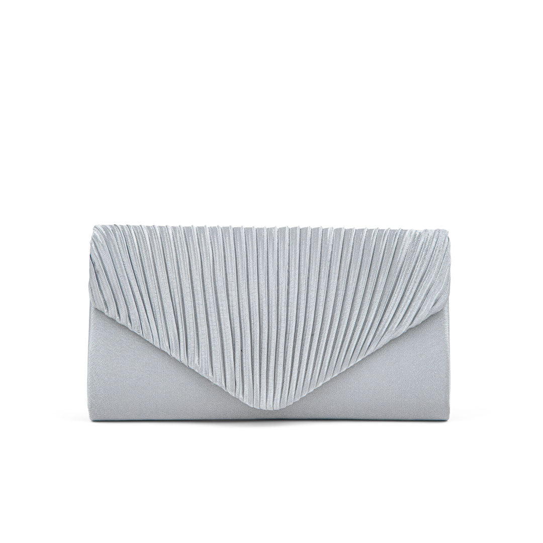Silver Fancy Clutch P24143