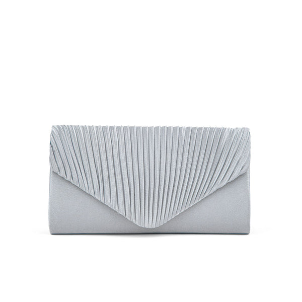 Silver Fancy Clutch P24143