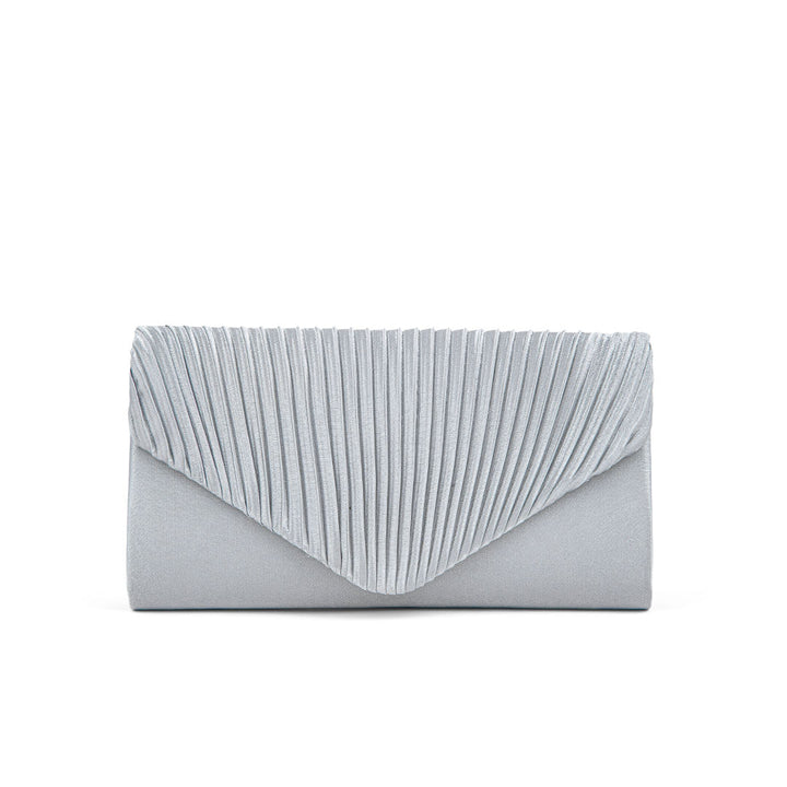 Silver Fancy Clutch P24143