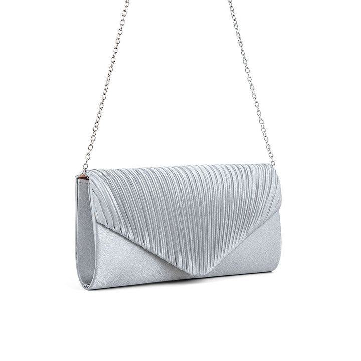 Silver Fancy Clutch P24143