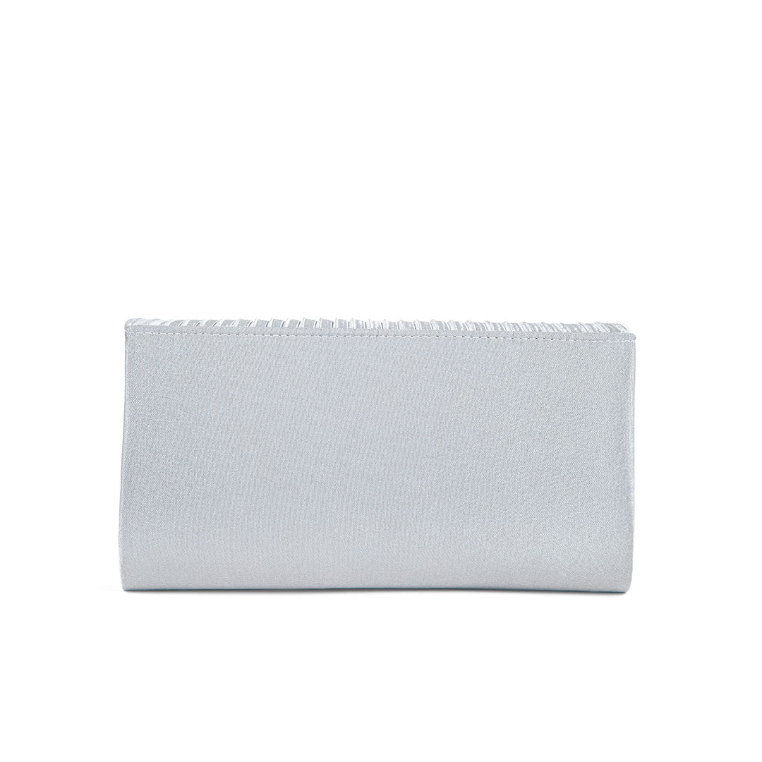 Silver Fancy Clutch P24143