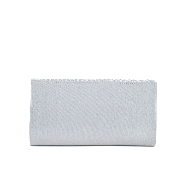 Silver Fancy Clutch P24143