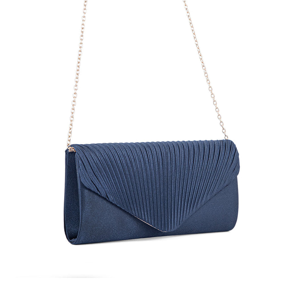 Navy Fancy Clutch P24143