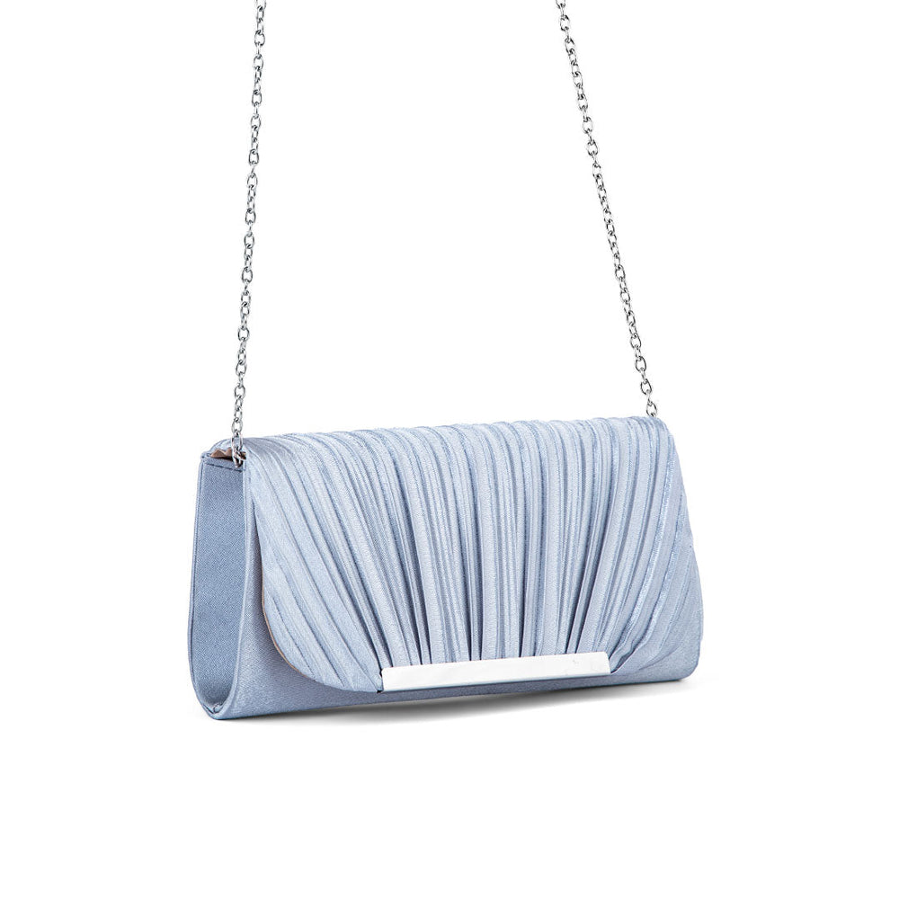Silver Fancy Clutch P24144