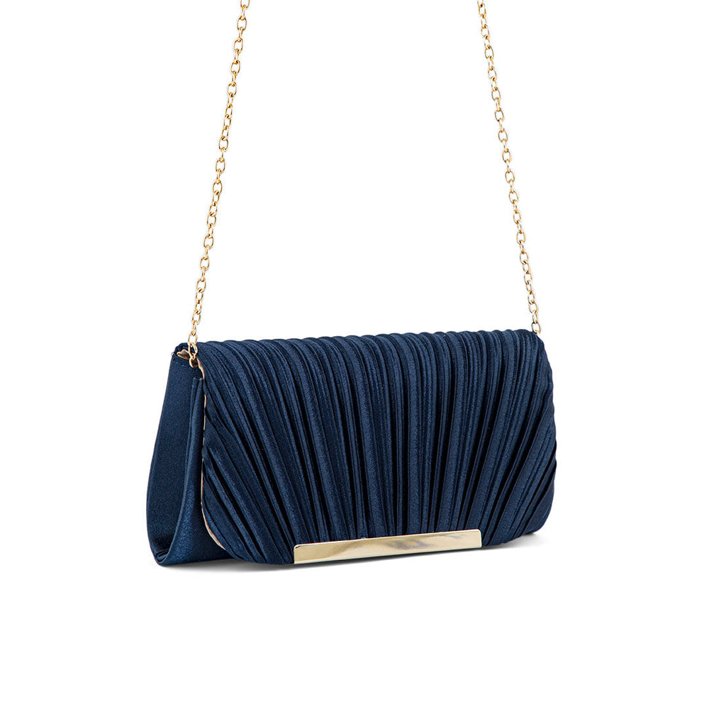 Navy Fancy Clutch P24144