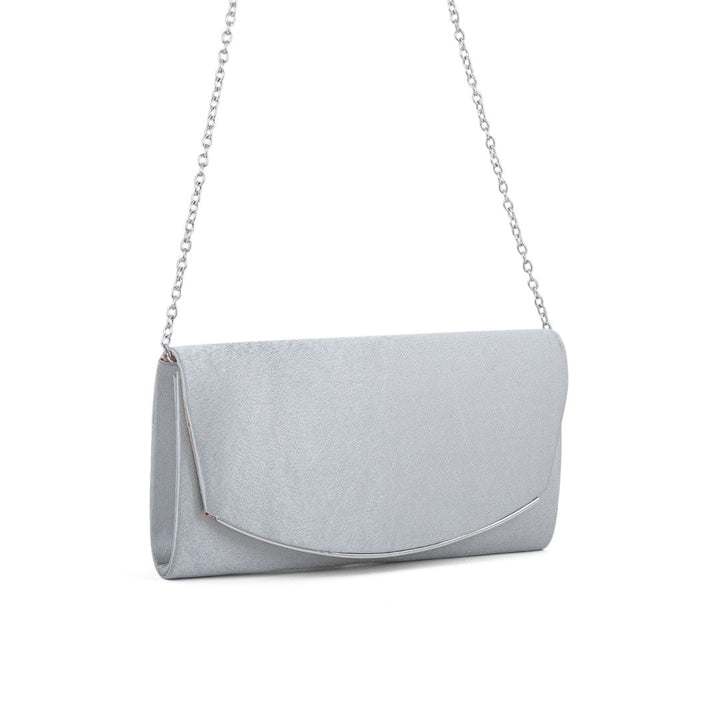 Silver Fancy Clutch P24148