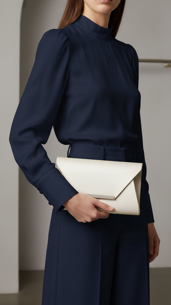 Beige Fancy Clutch P24149