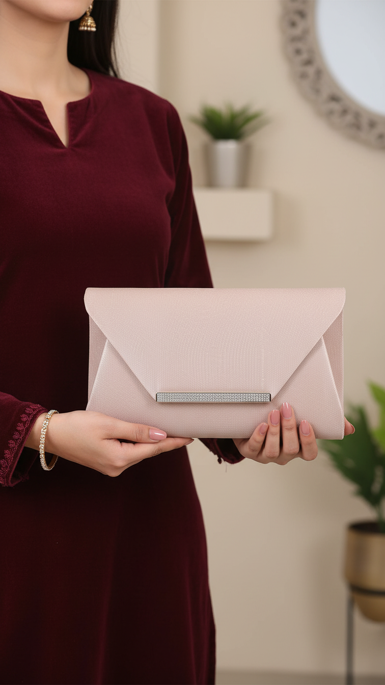 Champagne Fancy Clutch P24149