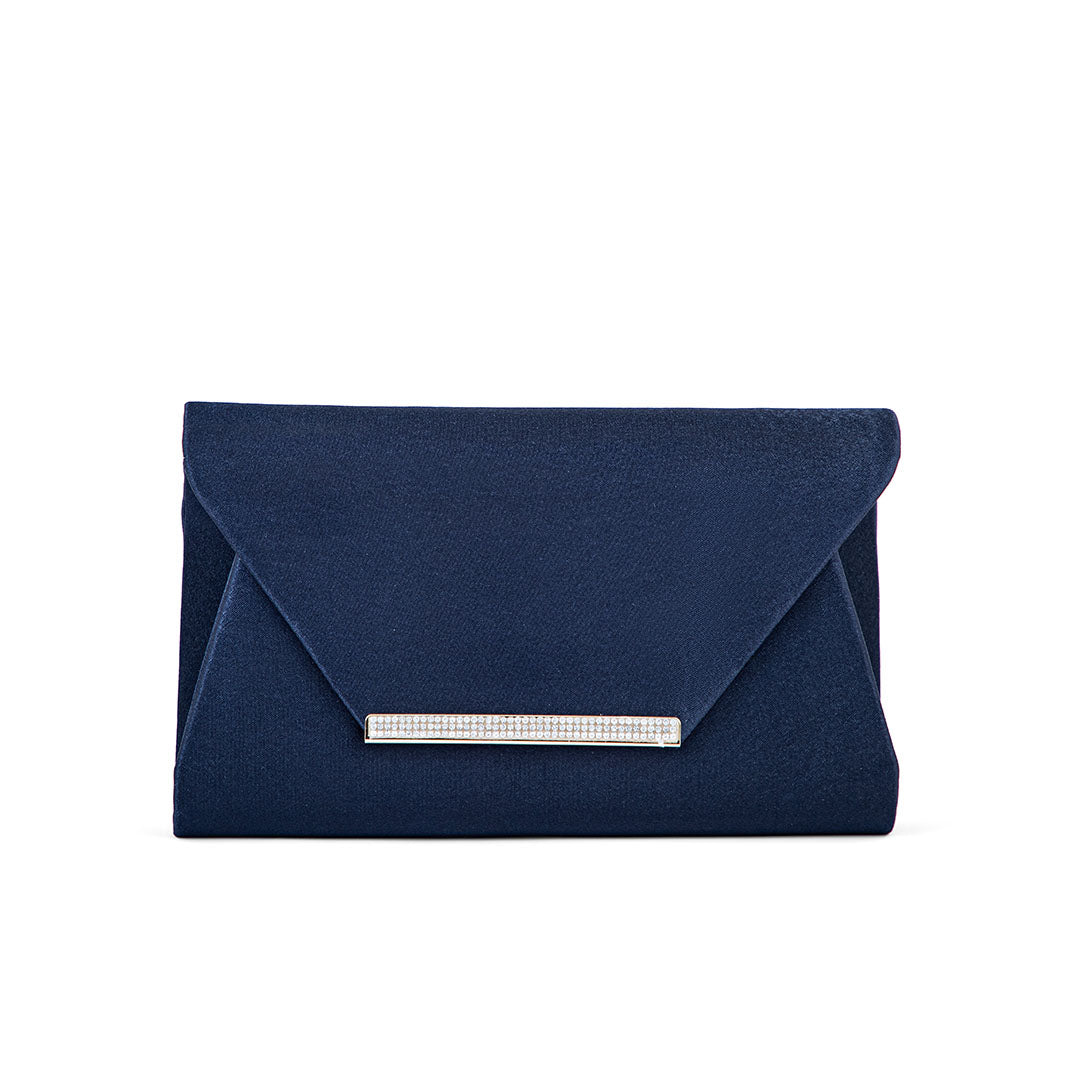 Navy Fancy Clutch P24149
