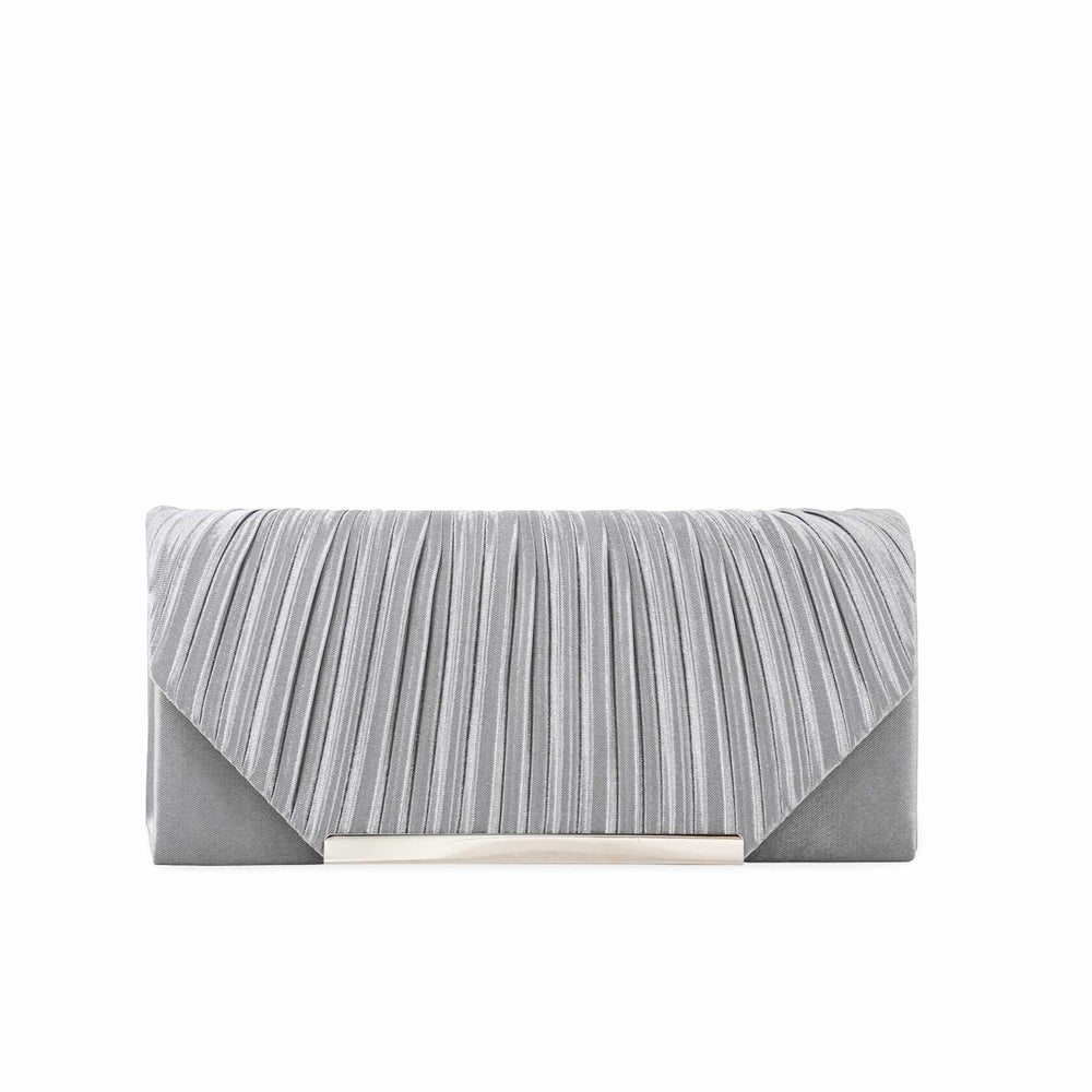 Grey Fancy Clutch P24151