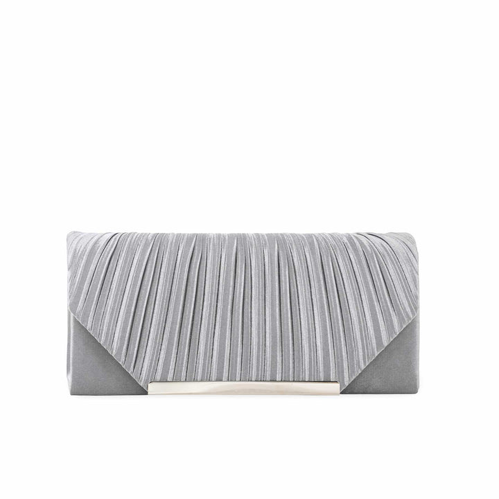 Grey Fancy Clutch P24151