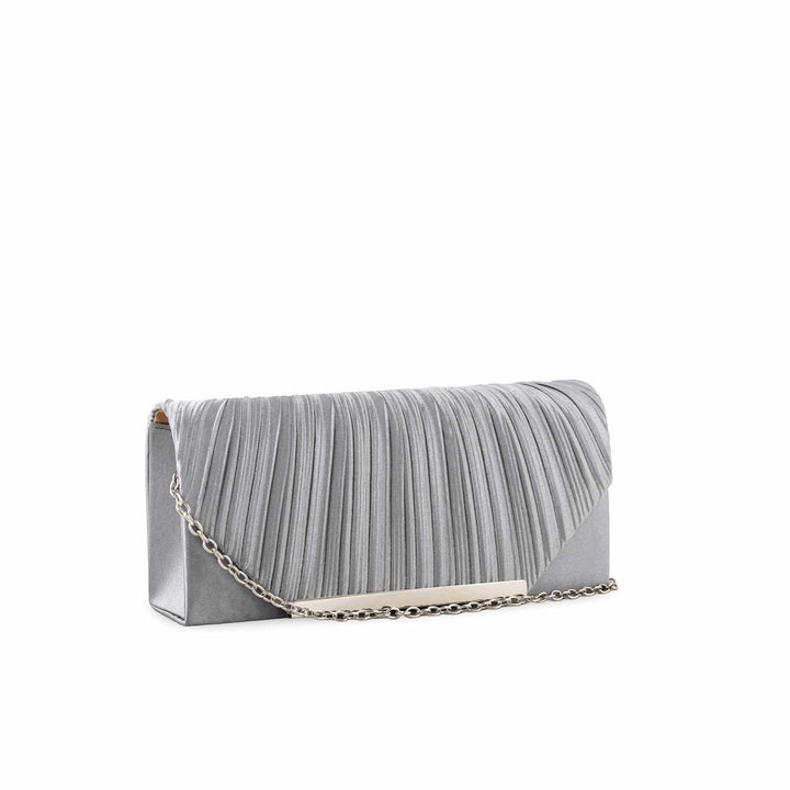 Grey Fancy Clutch P24151