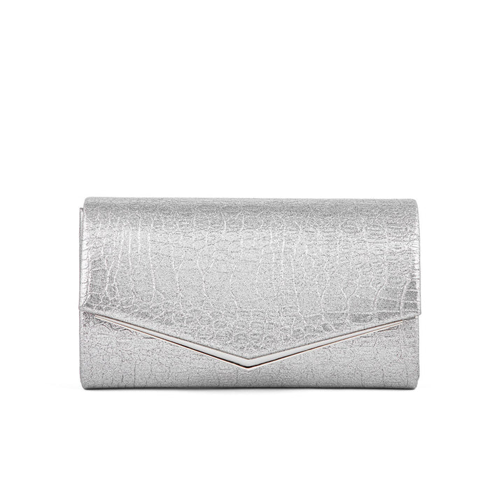 Grey Fancy Clutch P24158