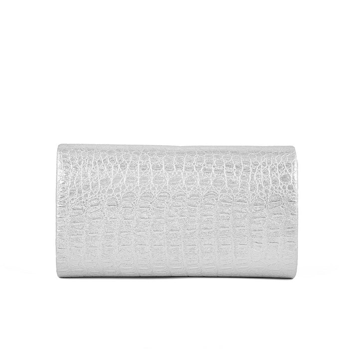 Silver Fancy Clutch P24158
