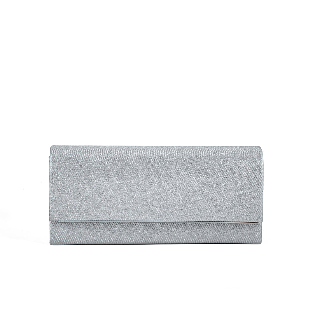 Silver Fancy Clutch P24162