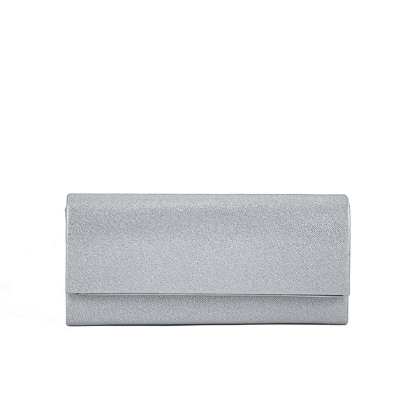 Silver Fancy Clutch P24162