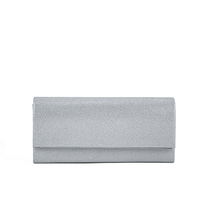 Silver Fancy Clutch P24162