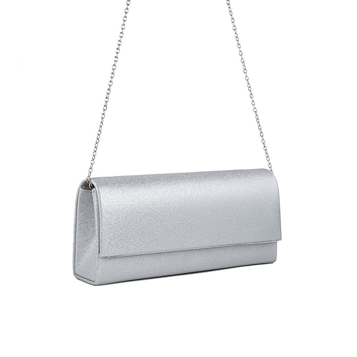 Silver Fancy Clutch P24162