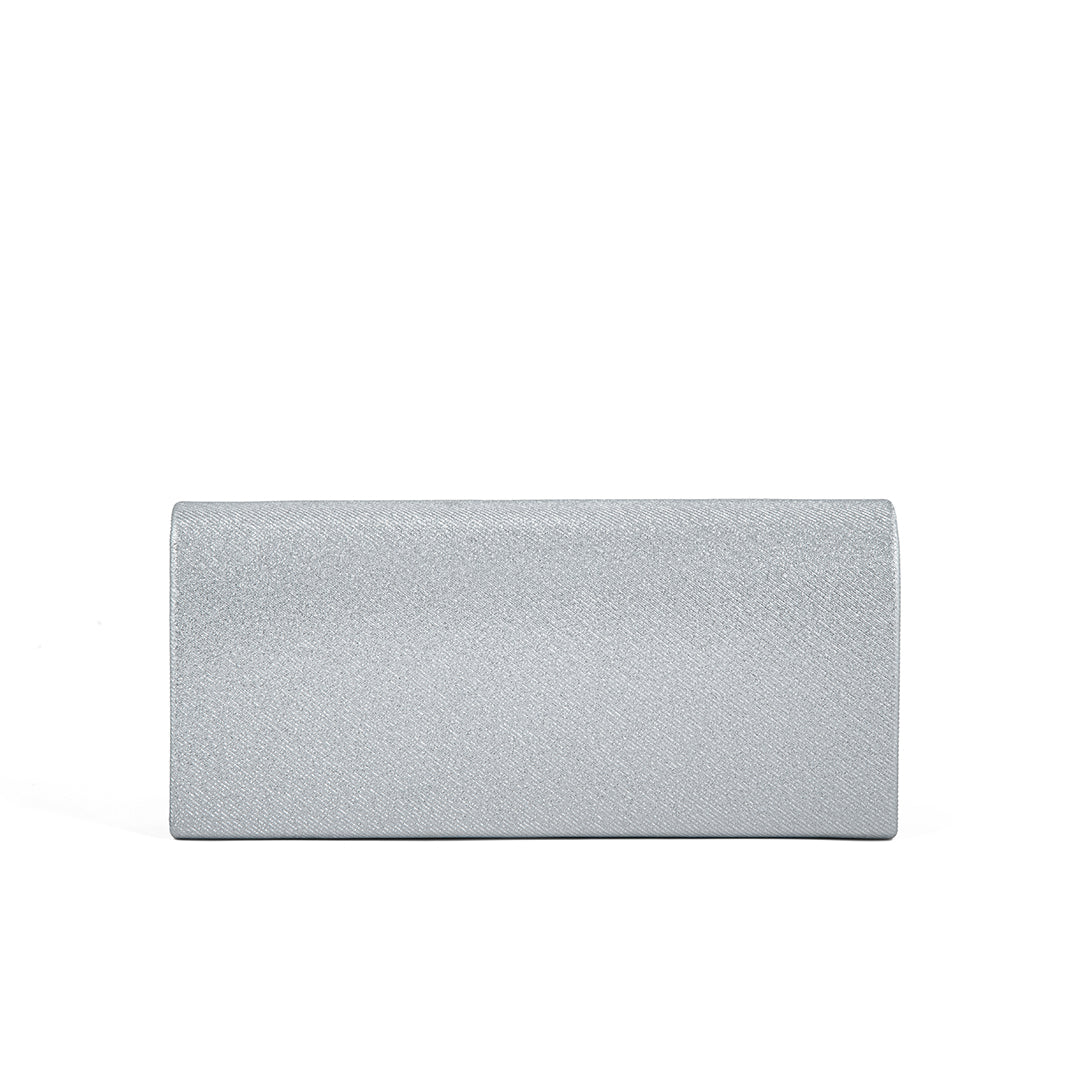Silver Fancy Clutch P24162