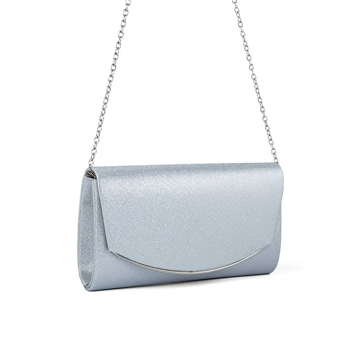 Silver Fancy Clutch P24163