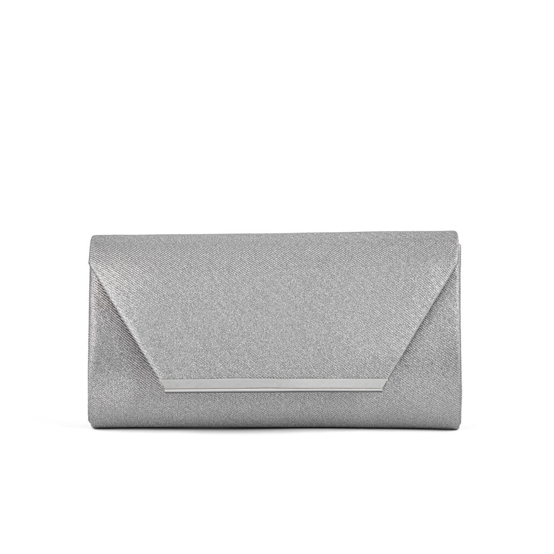 Grey Fancy Clutch P24167