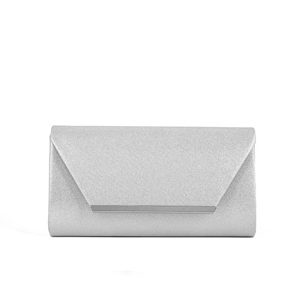 Silver Fancy Clutch P24167