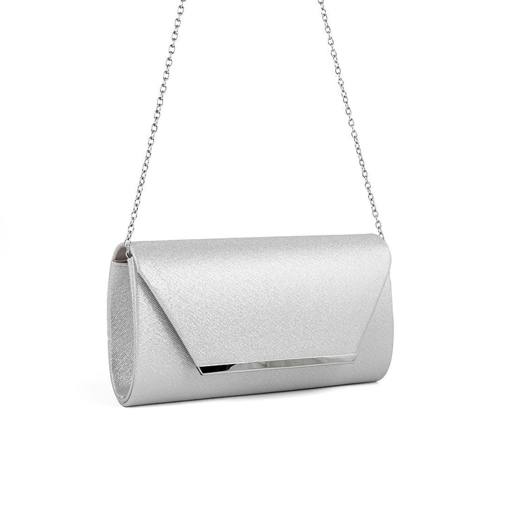 Silver Fancy Clutch P24167