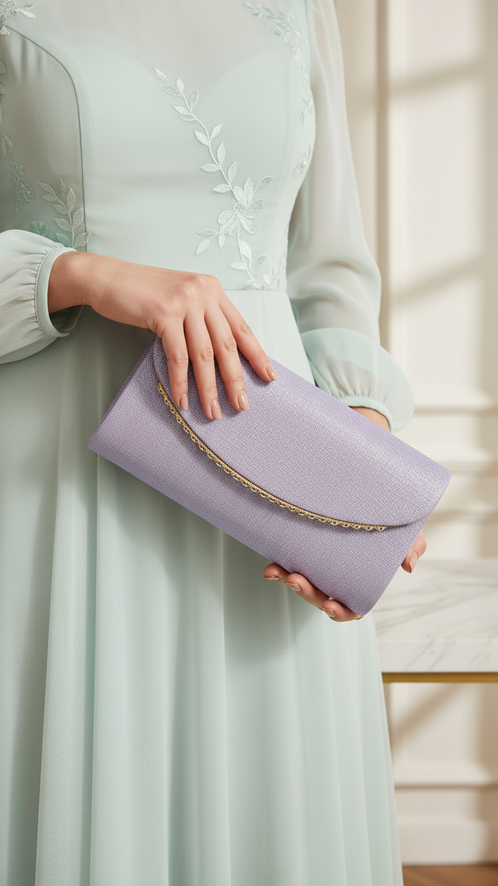 Purple Fancy Clutch P24168