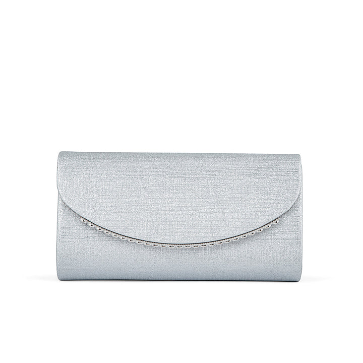Silver Fancy Clutch P24168