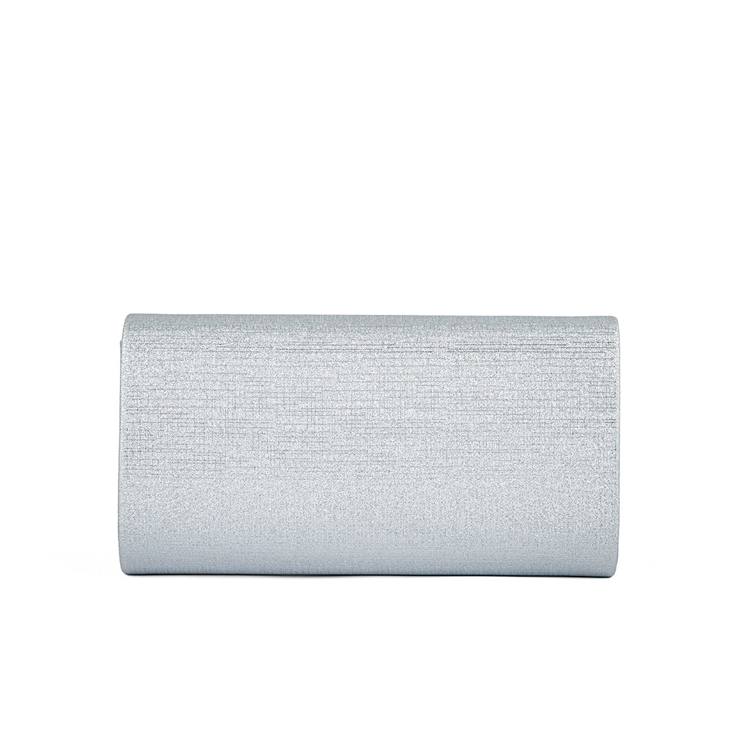 Silver Fancy Clutch P24168