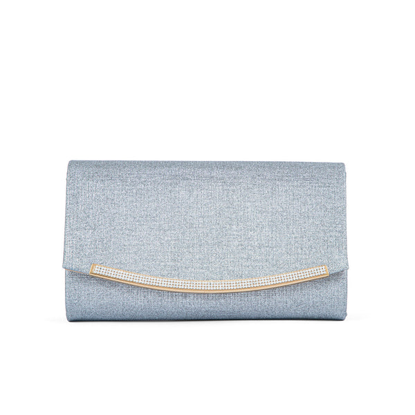 Grey Fancy Clutch P24171