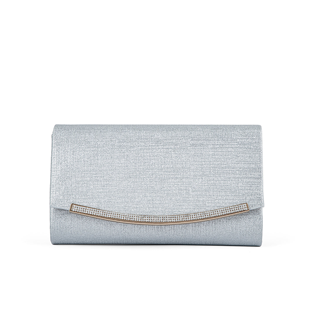 Silver Fancy Clutch P24171