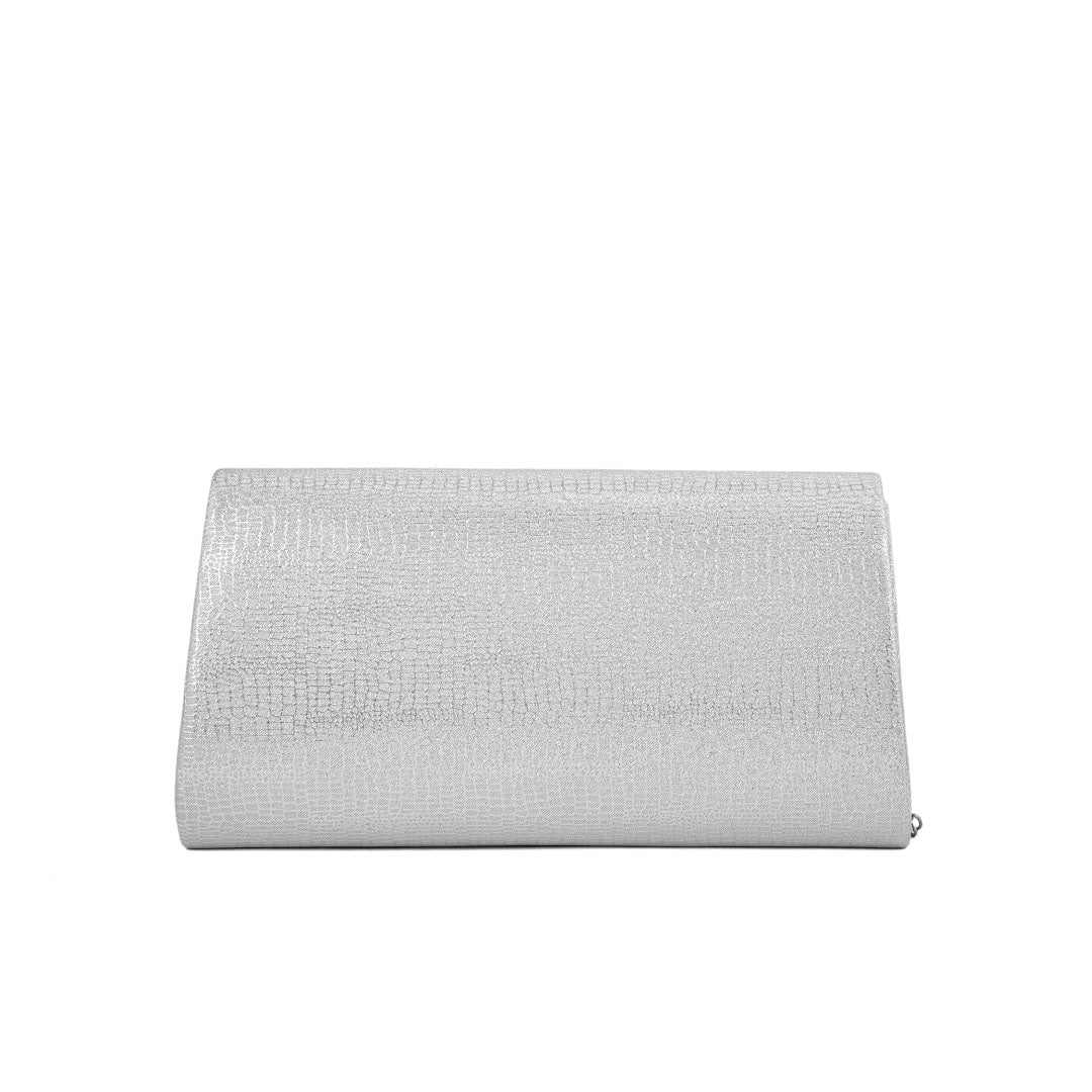 Silver Fancy Clutch P24174