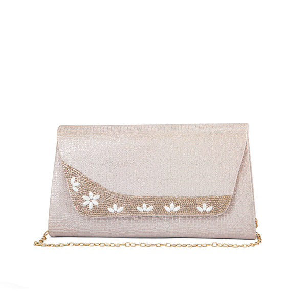 Champagne Fancy Clutch P24174