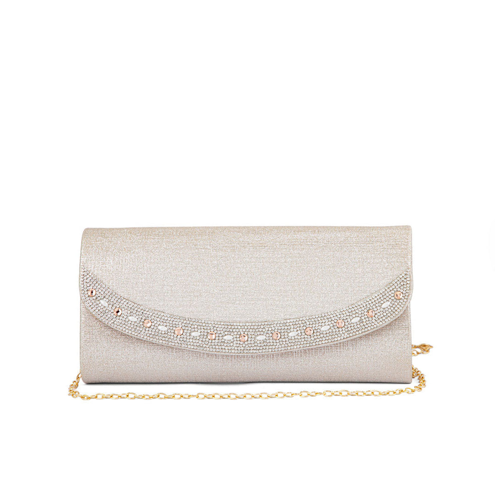 Beige Fancy Clutch P24176