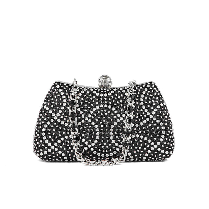 Black Fancy Clutch P24180