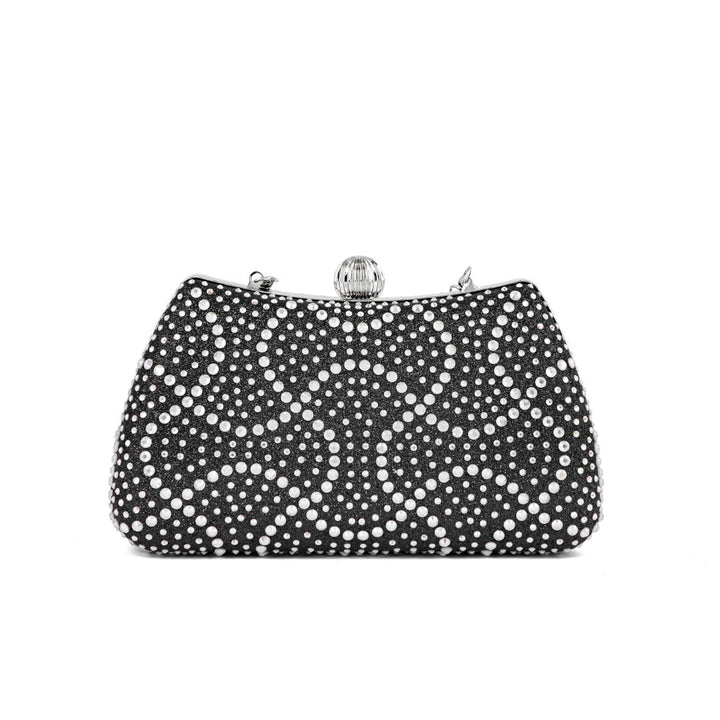 Black Fancy Clutch P24180