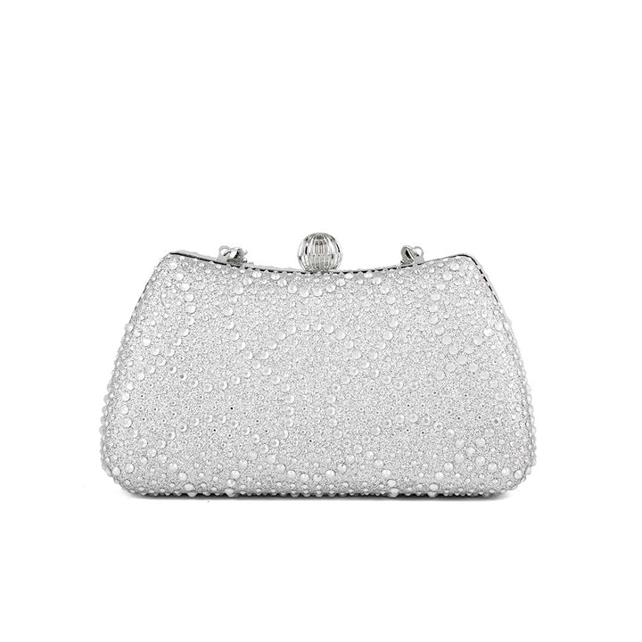 Silver Fancy Clutch P24180