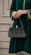 Black Fancy Clutch P24182