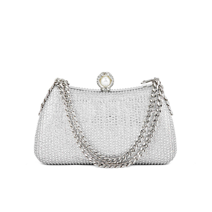 Silver Fancy Clutch P24182