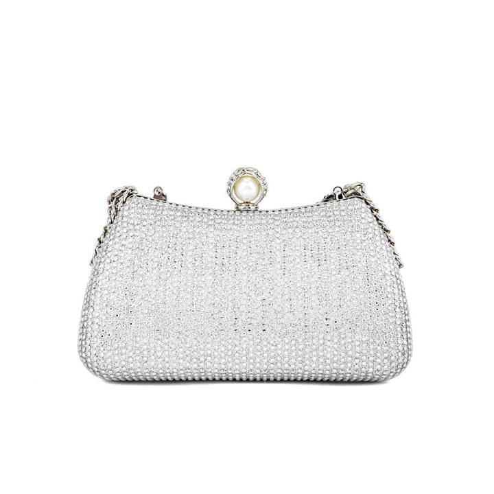 Silver Fancy Clutch P24182