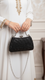 Black Fancy Clutch P24186