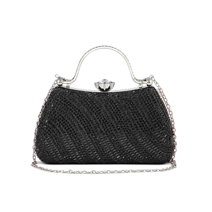 Black Fancy Clutch P24186