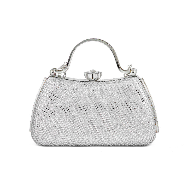Silver Fancy Clutch P24186