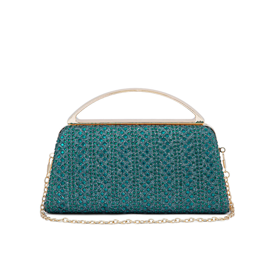 Green Fancy Clutch P24188