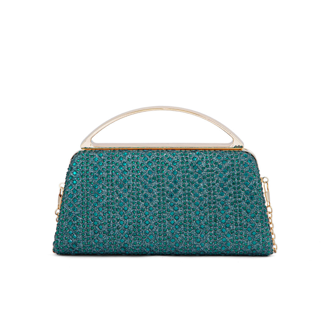 Green Fancy Clutch P24188