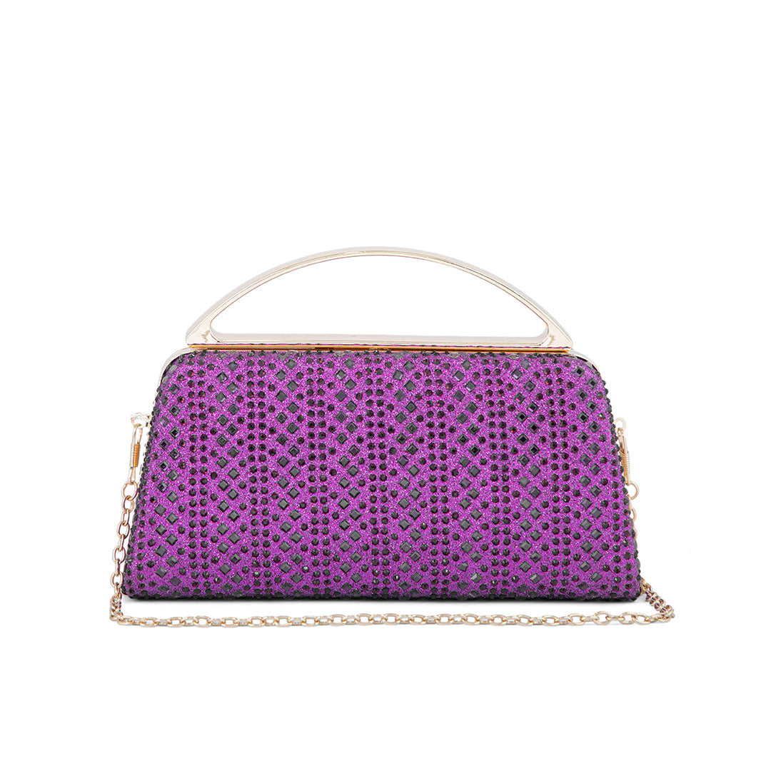 Purple Fancy Clutch P24188